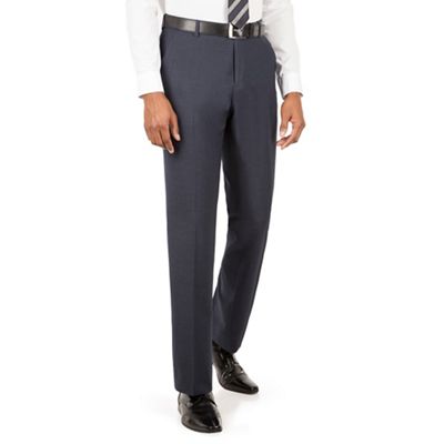 The Collection Navy semi plain tailored fit suit trouser